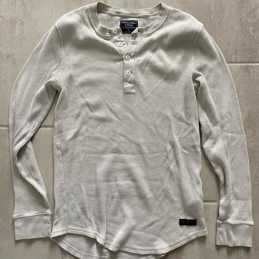 Abercrombie & Fitch Men’s Waffle Long Sleeve